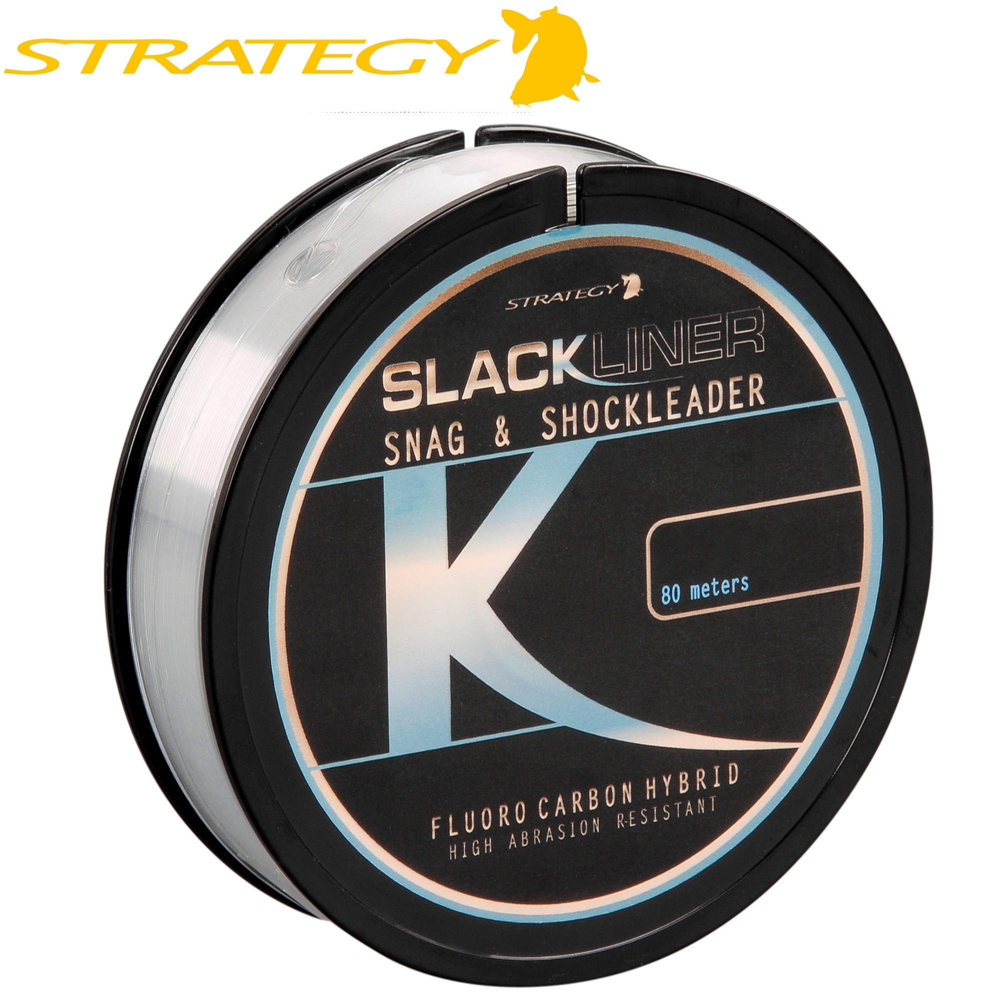 0,10€/1m Strategy Slackliner Snag & Shock Leader Fluoro Carbon Hybrid 80m 