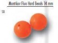 10 Mantikor Fluo Hard Beads Perlen 14mm rot 