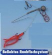Spinn K�derfischsystem Stahlvorfach 2 Drillingen Vorfach Raubfischvorfach