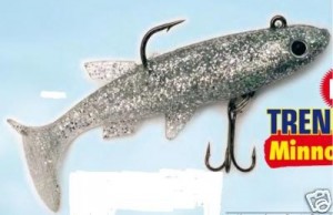 Gummi Wobbler Minnow Gummifisch Glitter 15cm 40g