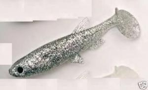 Gummi Wobbler Minnow glitter  Gummifische 15 cm