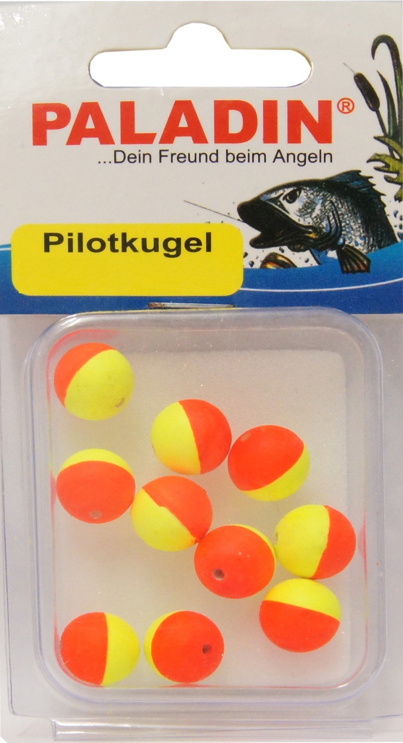 Durchmesser:18mm;Farbe:Rot//Gelbe Punkte 3 Fixpiloten Pilotkugeln Piloten Forellenposen Pilot Pilotkugel rund