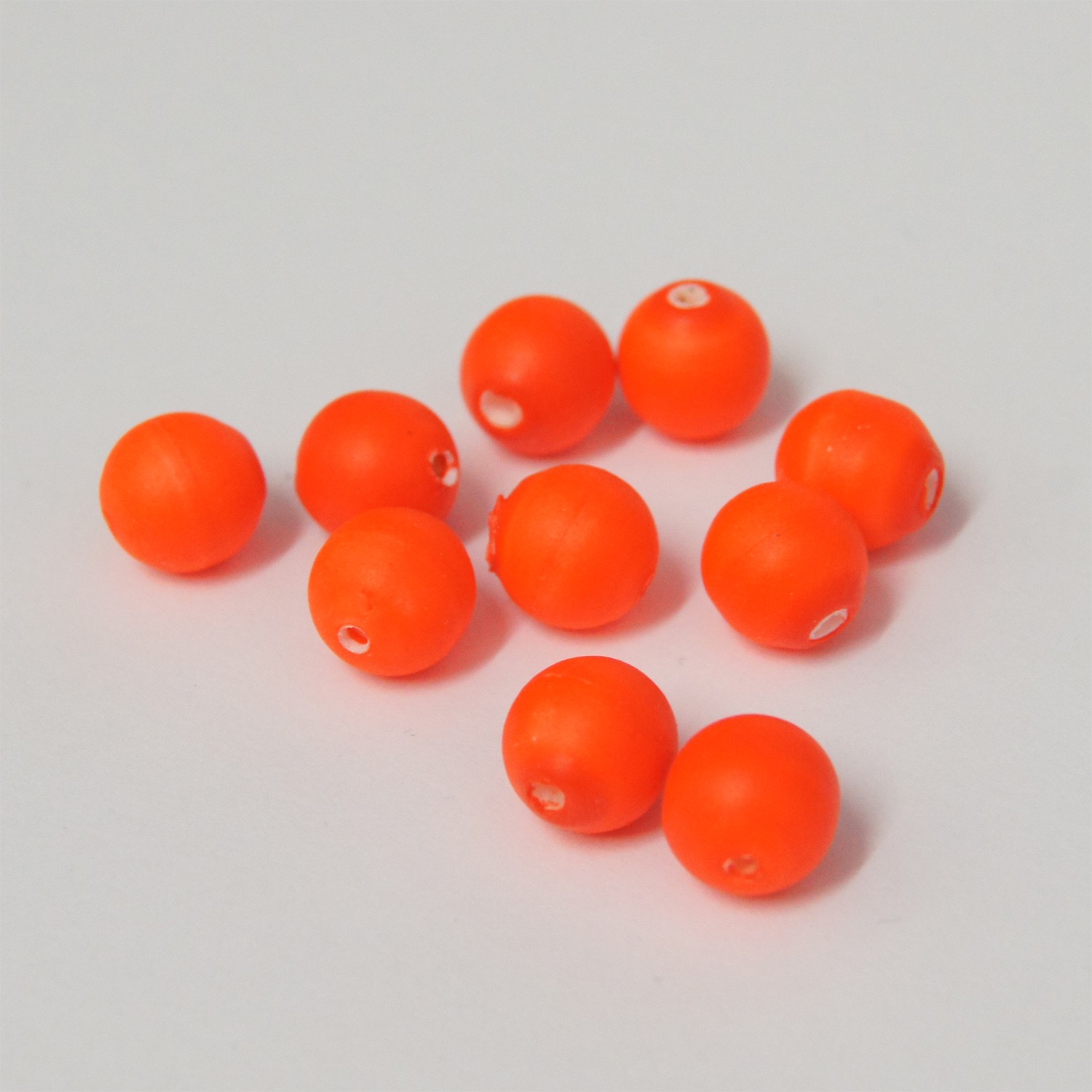 Durchmesser:18mm;Farbe:Rot//Gelbe Punkte 3 Fixpiloten Pilotkugeln Piloten Forellenposen Pilot Pilotkugel rund