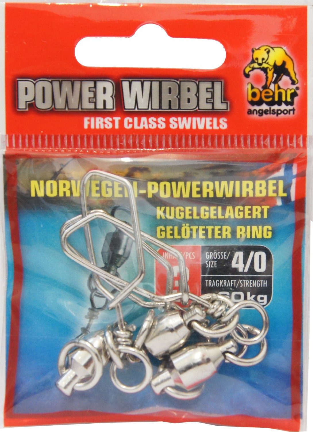 Norwegen Power Wirbel Kugellagerwirbel Meereswirbel, Angelwirbel fürs