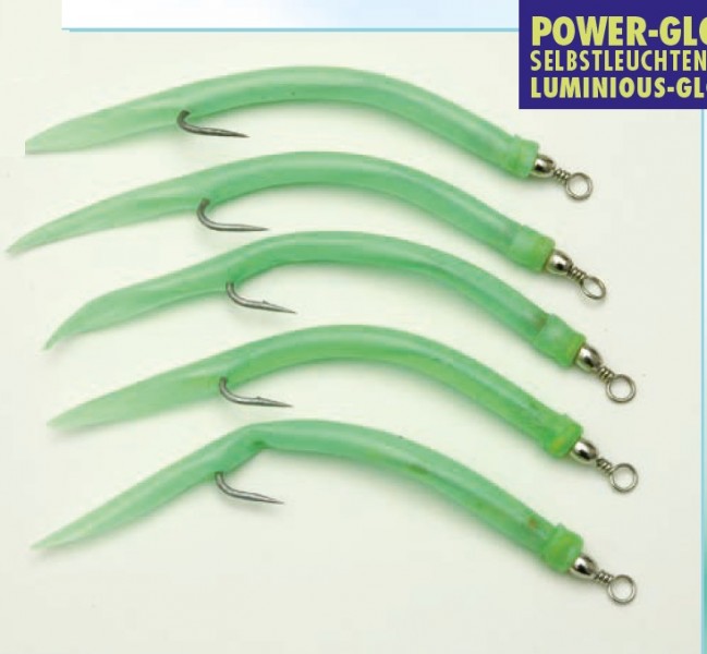 Storfisk 5er Set Gummi-Makk Norwegen - Beifänger Für Meeresangeln Auf Großfisch